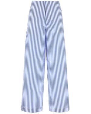 Philosophy Di Lorenzo Serafini Embroidered Poplin Pant - Blue
