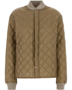 Maison Margiela Beige Nylon Bomber Jacket - Green