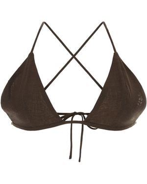 Philosophy Di Lorenzo Serafini Wool Blend Triangle Bra - Brown