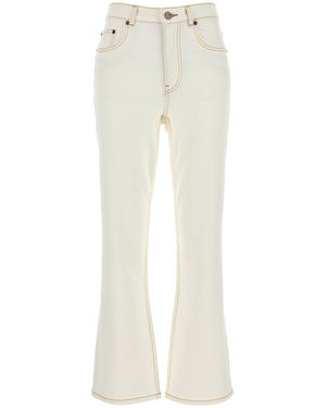 Tory Burch Jeans in denim bianco