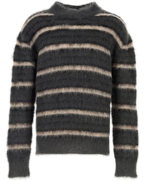 Marni Maglione in misto mohair ricamato - Nero
