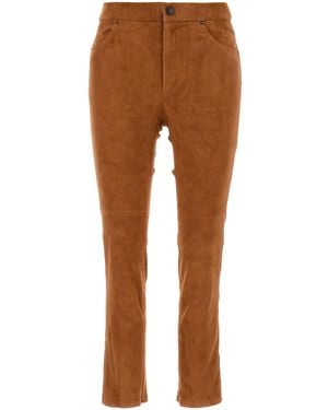 Isabel Marant Copper Suede Dorothea Pant - Brown