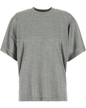 Carven Grey Silk Oversize T-shirt