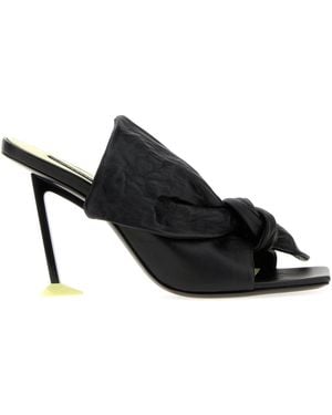 Givenchy Boudoir Bow Sandals 95Mm - Black