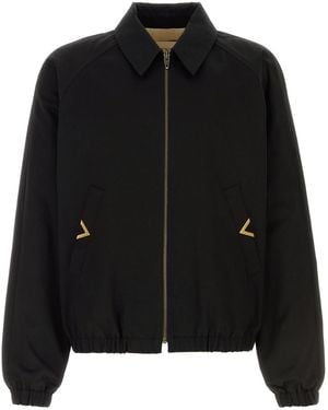 Valentino Garavani Black Cotton Jacket