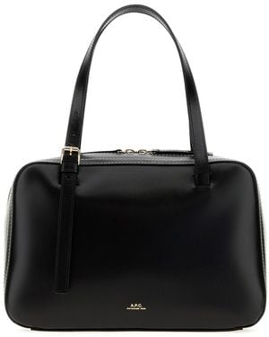 A.P.C. Black Leather Virginie Handbag