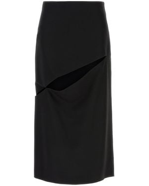 Jil Sander Wool Blend Skirt - Black