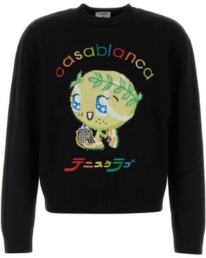 CASABLANCA Black Wool Sweater