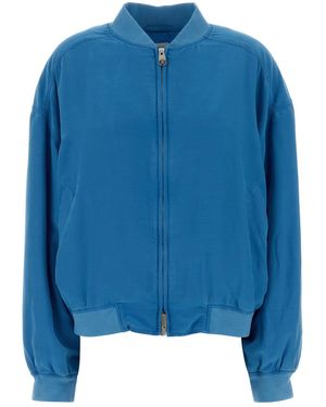 Versace Light-blue Poplin Jacket