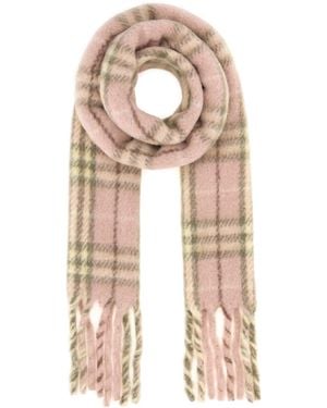 Burberry Embroidered Alpaca Blend Scarf - Natural