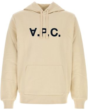 A.P.C. Sand Stretch Cotton Sweatshirt - Natural