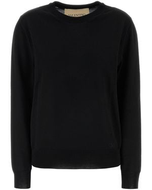Valentino Garavani Black Wool Jumper