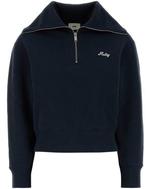 Autry Felpa in cotone blu scuro