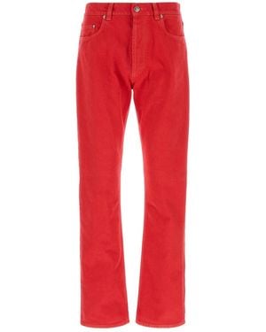 Versace Red Denim Jeans