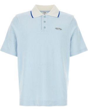CASABLANCA Pastel Logo Polo - Blue