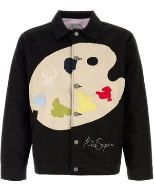 Kidsuper Paint Palette Twill Jacket - Black