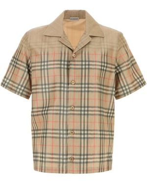 Burberry Printed Viscose Blend Shirt - Multicolour