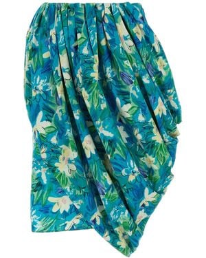 Chloé Printed Poplin Skirt - Blue