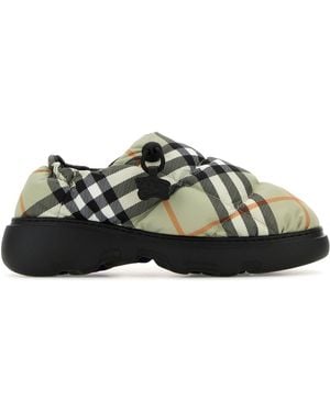 Burberry Slip on Pillow Check in tessuto stampato - Nero