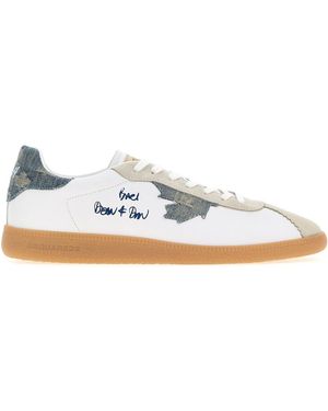 DSquared² White Leather Sneakers
