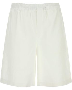 Gucci Bermuda in lino bianco