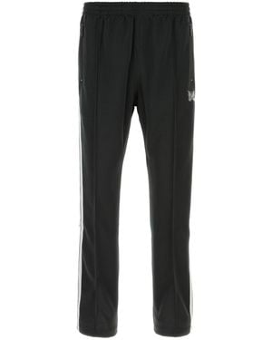Needles Black Polyester joggers