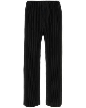 Homme Plissé Issey Miyake Trousers - Black