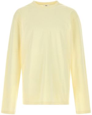 Rier Pastel Yellow Cotton Oversize T-shirt
