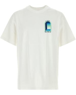 CASABLANCA White Cotton T-shirt