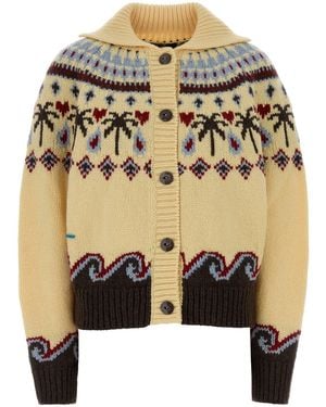Alanui Embroidered Wool Sweet Winter Cardigan - Metallic