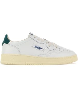 Autry White Leather Medalist Sneakers