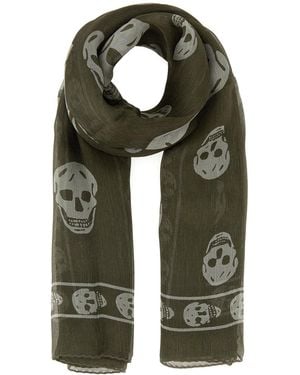 McQueen Printed Silk Foulard - Green