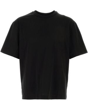 The Row Solid Crew Neck T-Shirt - Black
