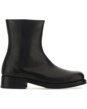 Our Legacy Stivaletti Camion in pelle nera - Nero