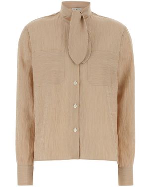 PT Torino Embroidered Jersey Viola Shirt - Natural