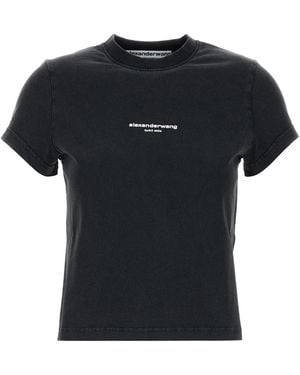 Alexander Wang Black Cotton T-shirt