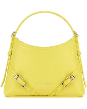 Givenchy Yellow Leather Nano Voyou Handbag