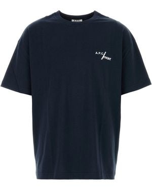 A.P.C. Navy Blue Cotton X Frgmt T-shirt