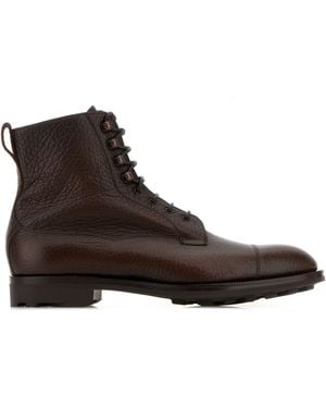 Edward Green Brown Leather Galway Ankle Boots