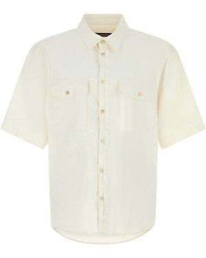 DSquared² Linen Short Sleeves Shirt - White