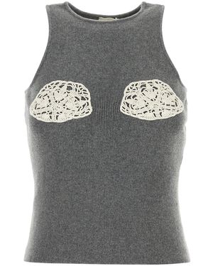 Magda Butrym Sleeveless Tops - Grey