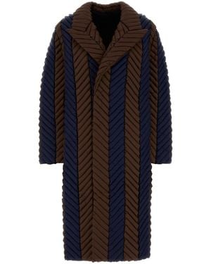 RAXXY Two-tone Nylon Down Jacket - Blue