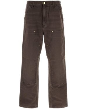 Carhartt Brown Cotton Double Knee Pant