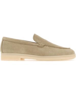 Church's Suede Moccasins With Embossed Logo And Printed Sole - Brown