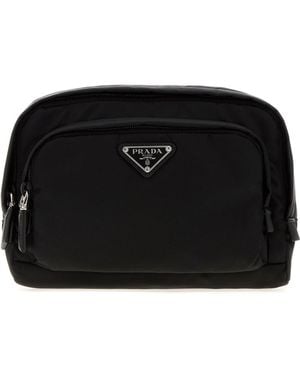 Prada Beauty case in tela nera - Nero