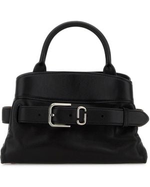 Marc Jacobs Borsa a mano Satchel piccola in pelle nera - Nero