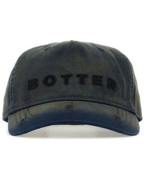 BOTTER Dark Blue Denim Baseball Cap - Black