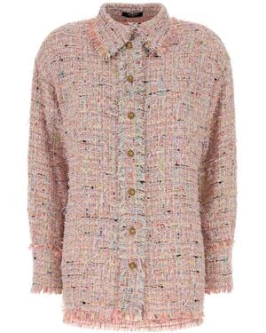 Balmain Multicolor Tweed Shirt - Pink