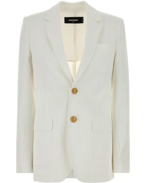 DSquared² Dsquared Cotton Blazer - White