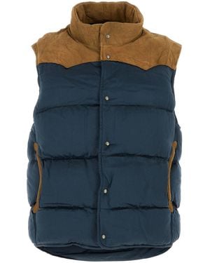 Visvim Piumino Colter in rayon blu